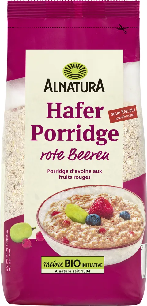 Hafer Porridge Rote Beeren