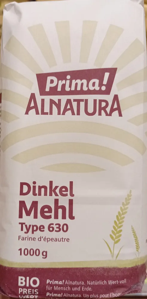 Dinkel Mehl Type 630