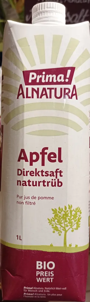 Apfel Direktsaft naturtrüb