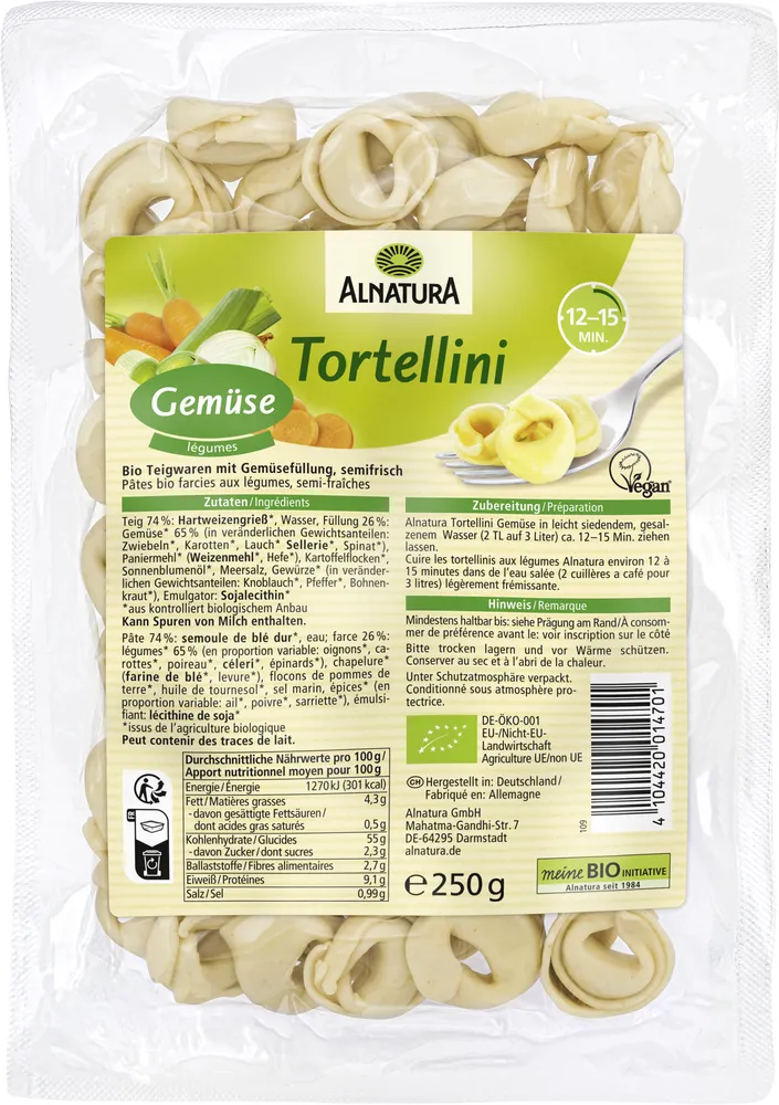 Tortellini Gemüse semi frisch
