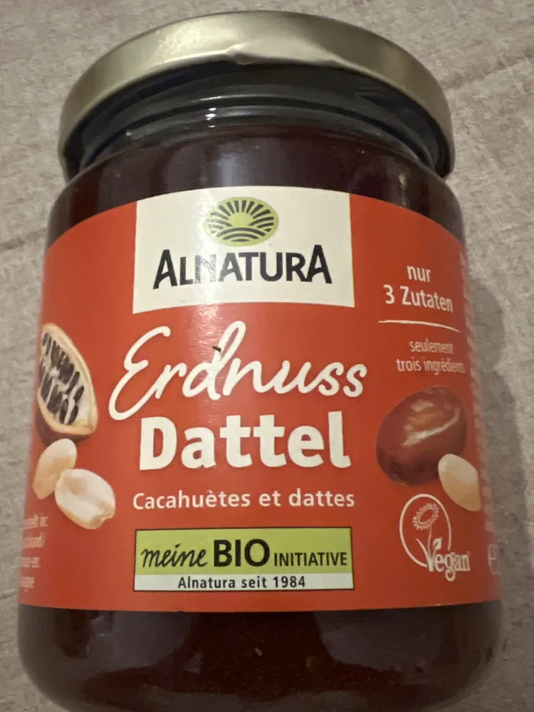 Erdnuss-Dattel-Kakao Creme