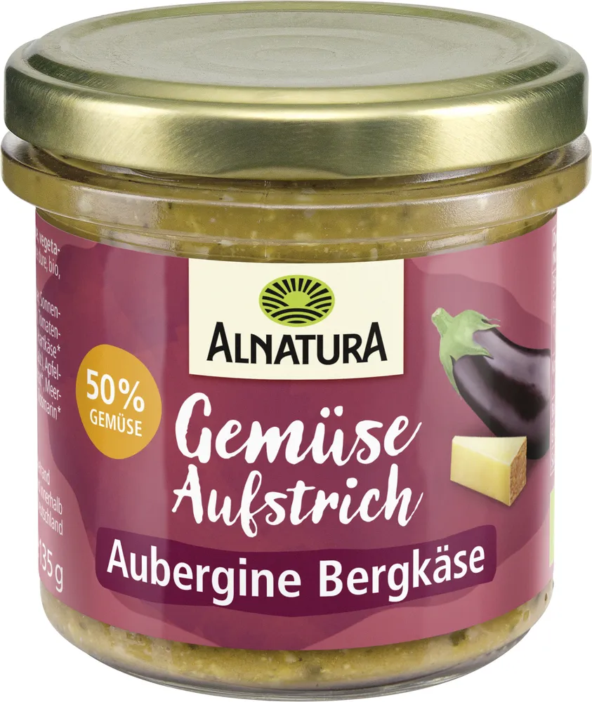 Gemüseaufstrich Aubergine Bergkäse