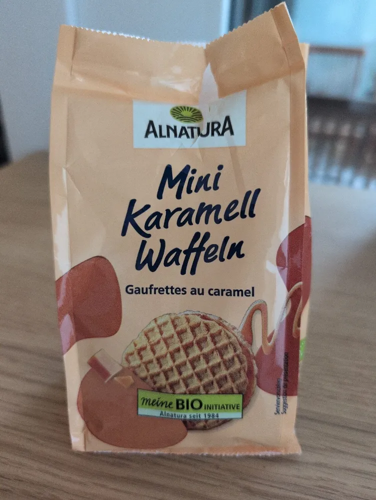 Mini Karamell Waffeln