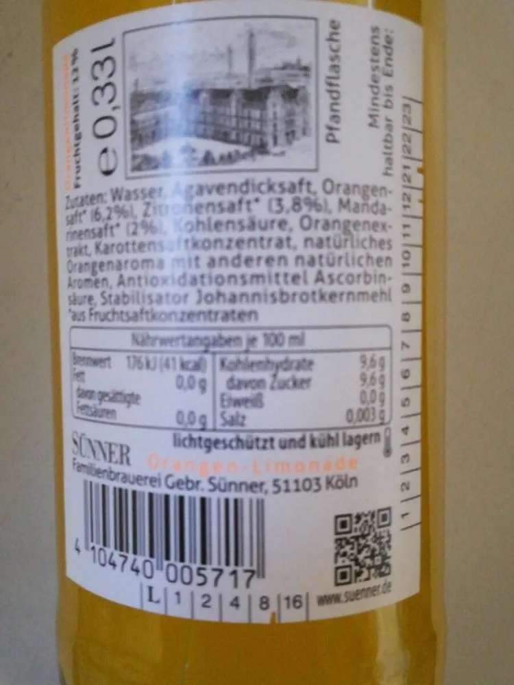 Kölschs Wasser Orange