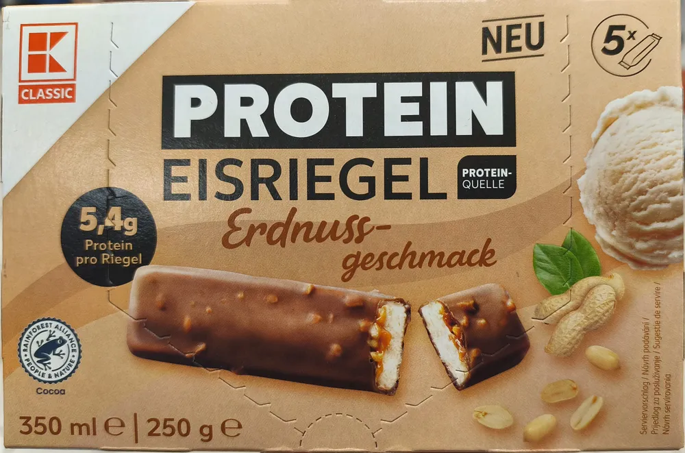Protein Eisriegel Erdnussgeschmack