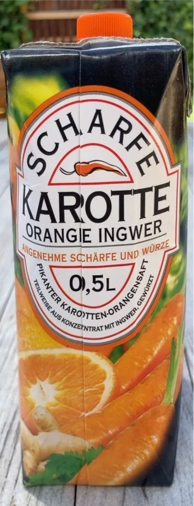 Scharfe Karotte Orange Ingwer