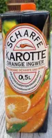 Scharfe Karotte Orange Ingwer