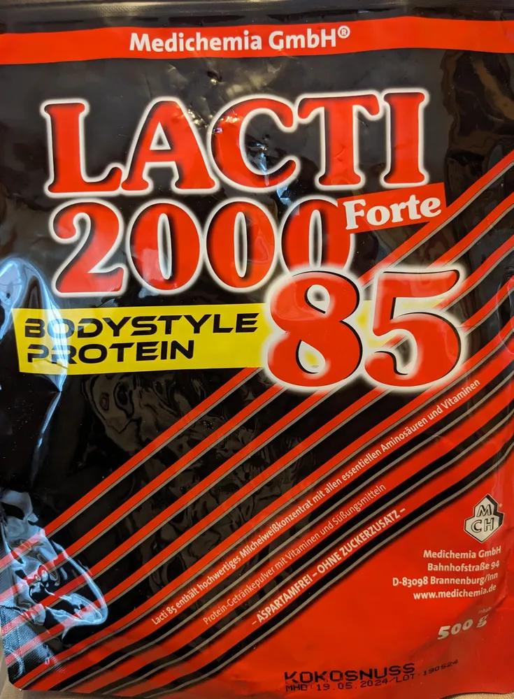 Lacti Forte 2000 Bodystyle Protein 85% - Kokosnuss Geschmack