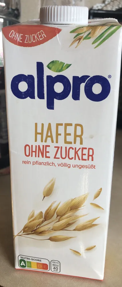 Alpro Hafer ohne Zucker