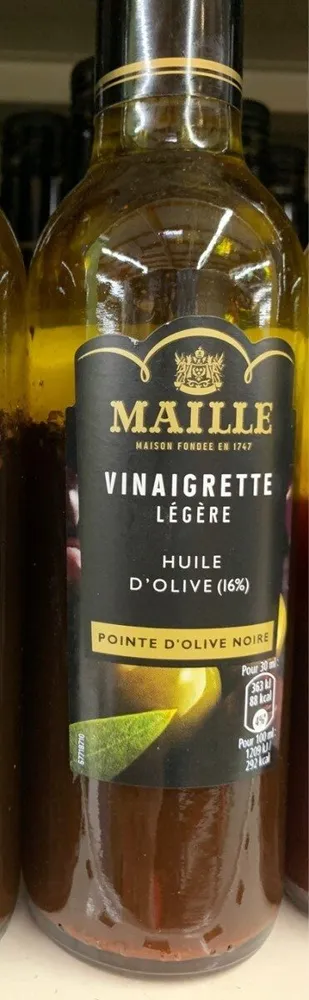 Vinaigrette legere huile d'olive 16%