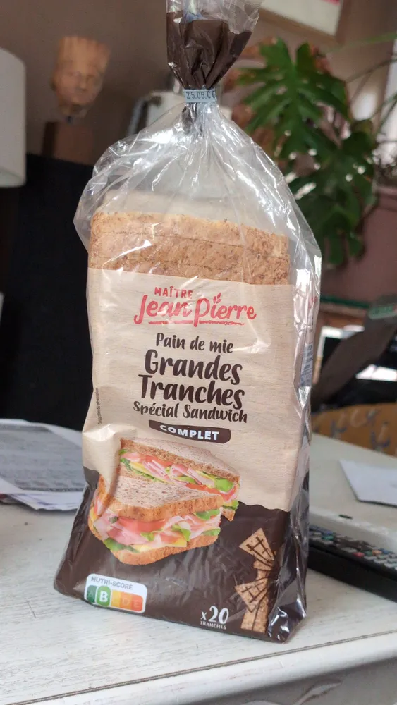Pain de mie grandes tranches Complet