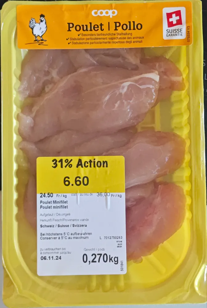 Poulet Minifilet