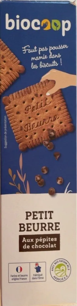Petit beurre aux pépites de chocolat
