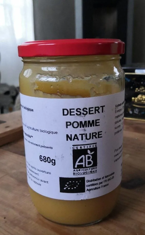 Dessert pomme nature