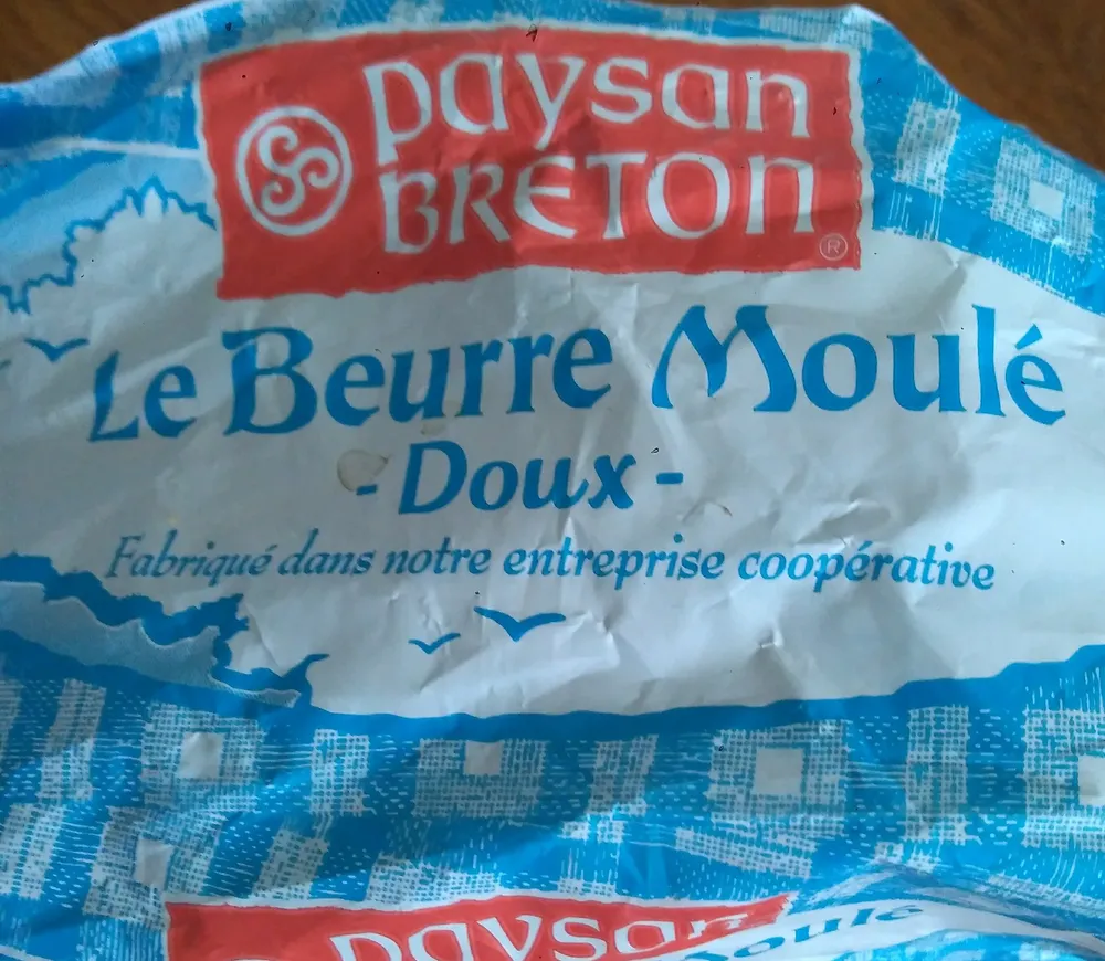 Le beurre moulé, doux