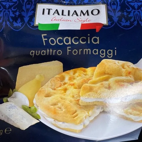 Focaccia quattro formaggi