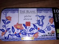 Thé blanc pêche et abricot