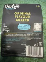 Grated vegan plant based cheese