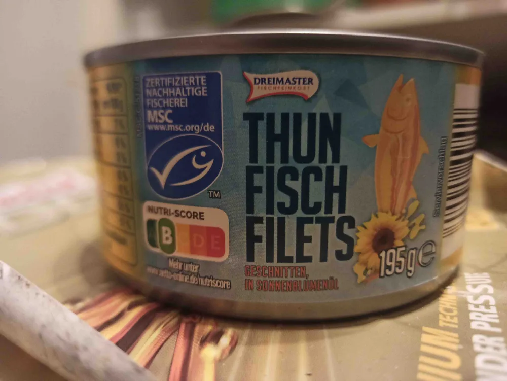 Thunfischfilets in Sonnenblumenöl