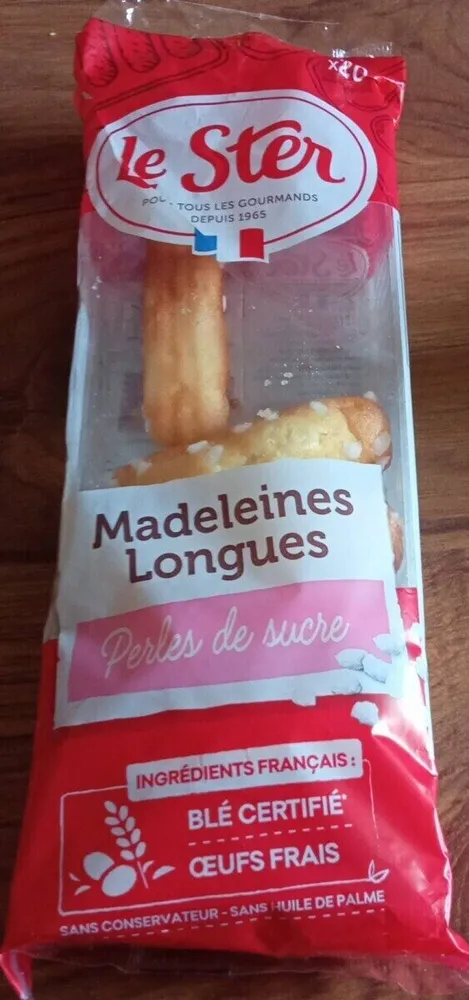 Madeleines Longues Perles de sucre