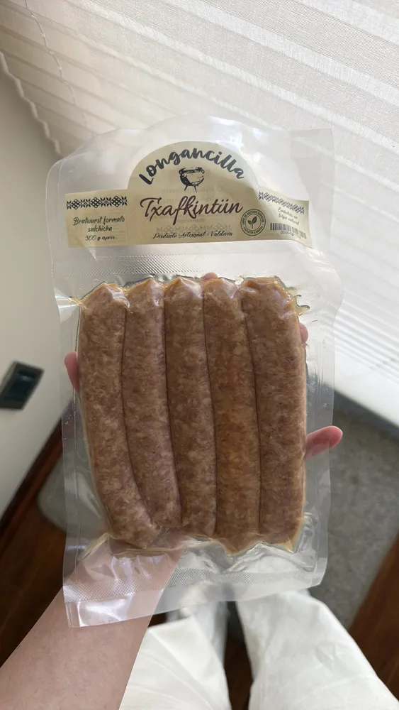 Longancilla Txafkintün Bratwurst formato salchicha