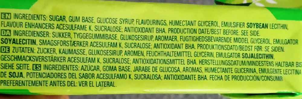 Wrigley's Doublemint 15 Streifen In Der Packung.