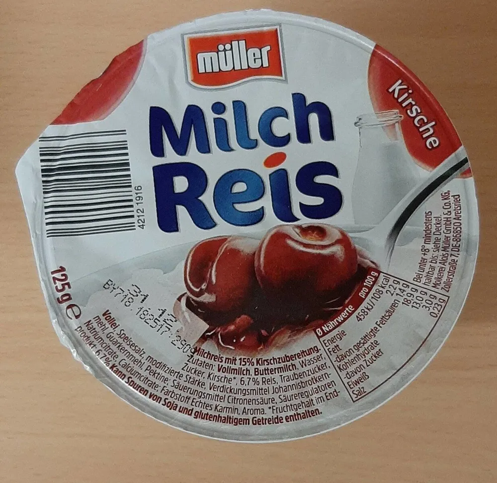 Milchreis Kirsche