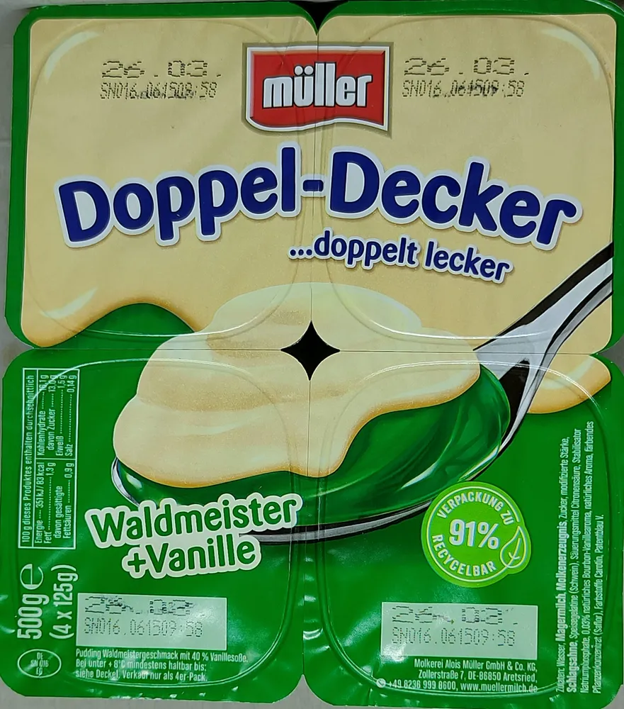 Doppeldecker - Waldmeister + Vanille