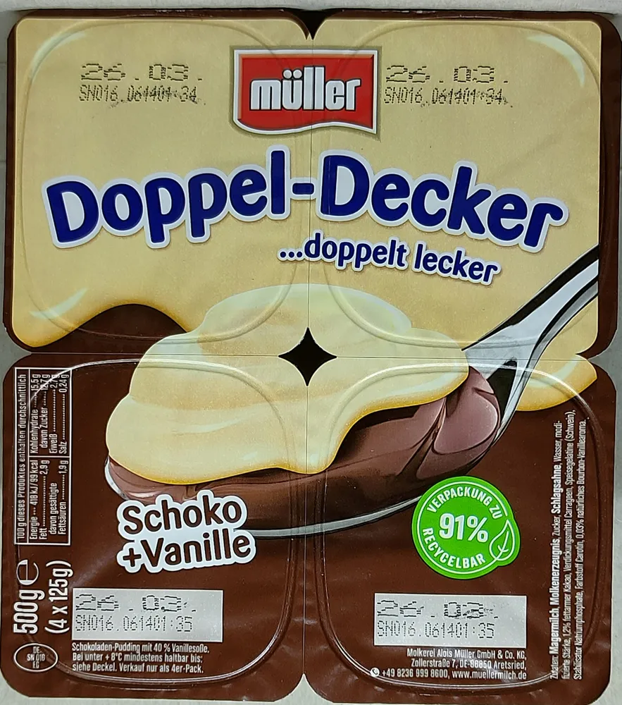 Doppel-Decker - Schoko + Vanille