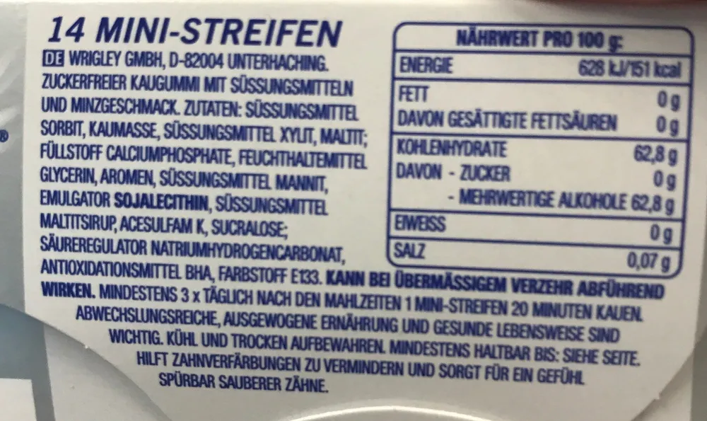 Extra Professional White 14 Mini-Streifen