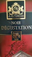 Chocolat noir dégustation 81% cacao