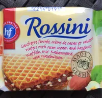 Gaufrette Fourrée Crème de Cacao et Noisettes