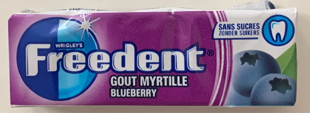 Freedent wrigley's  goût Myrtille