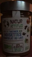 Pâte à tartiner bio noisettes chocolat au lait