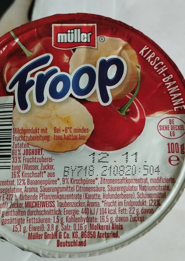 Joghurt Kirsch Banane