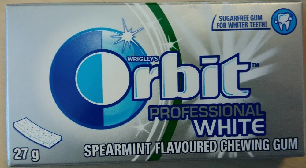 Wrigley's Orbit Professional White Chewing Gum - Spearmint