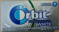 Wrigley's Orbit Professional White Chewing Gum - Spearmint