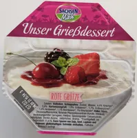 Unser Grießdessert - Rote Grütze