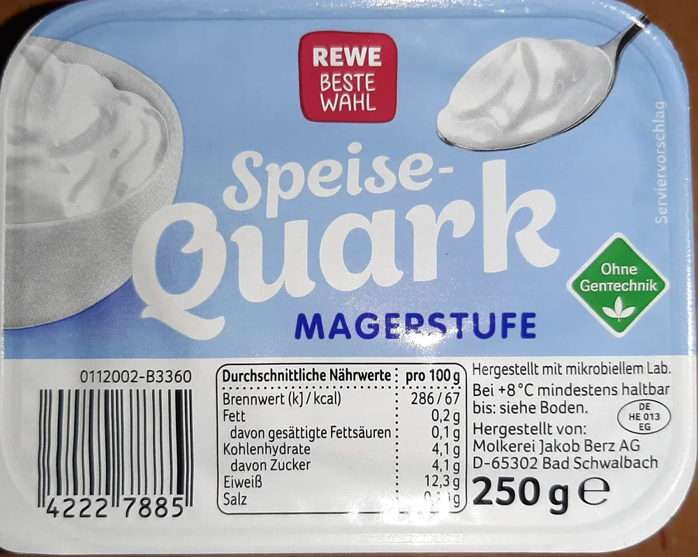 Speise Quark Magerstufe