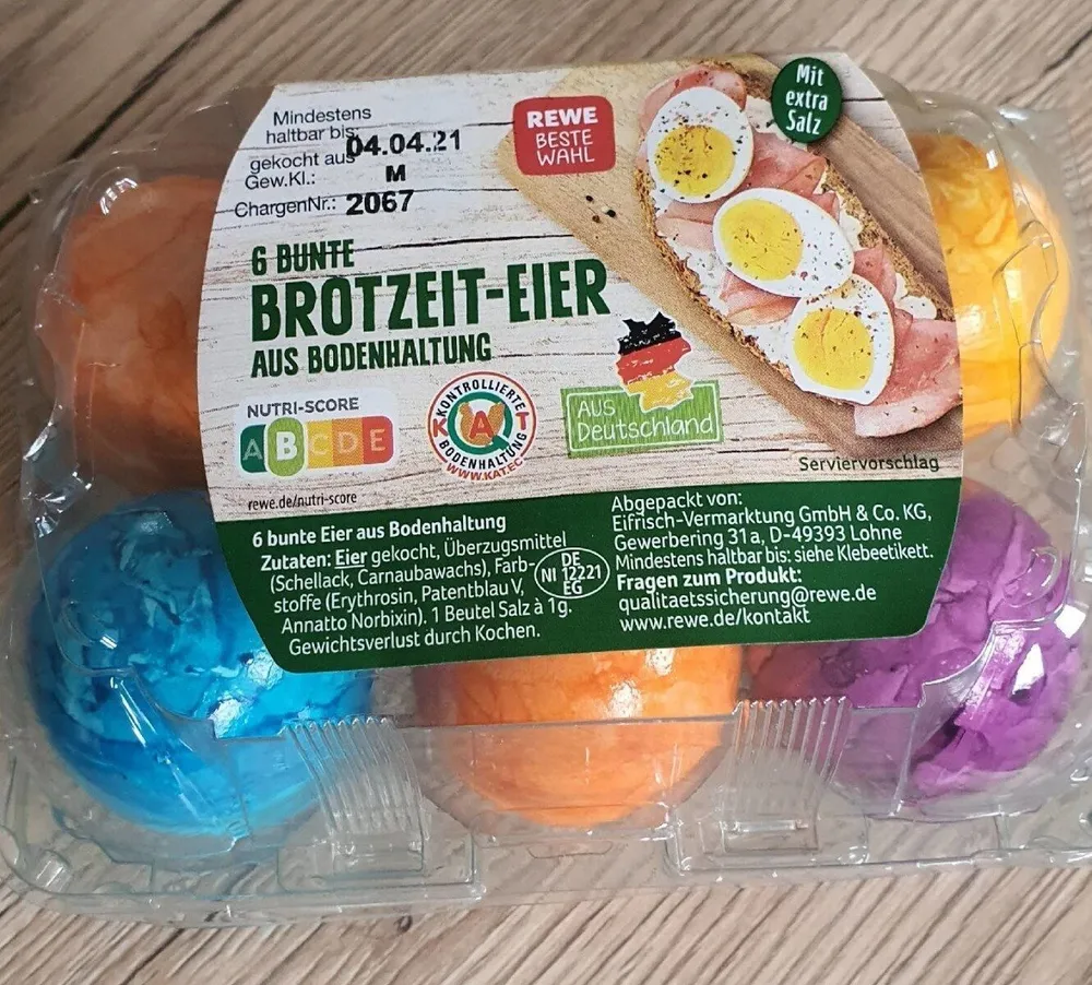 6 Bunte Brotzeit Eier