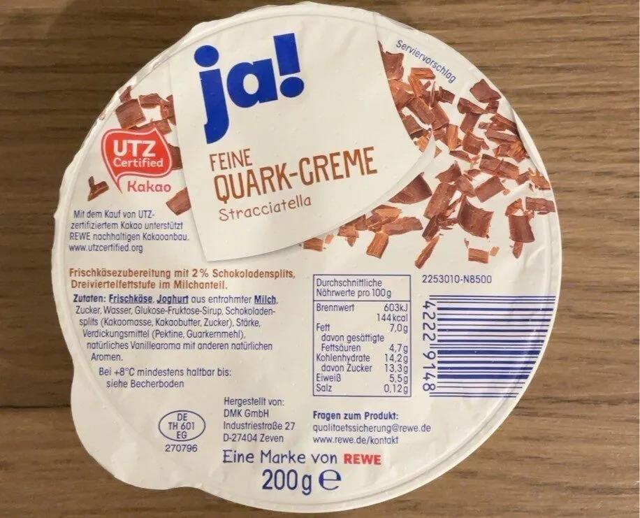Feine Quark-Creme Stracciatella