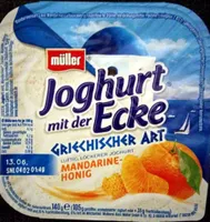 Joghurt mit der Ecke Griechischer Art Mandarine-Honig