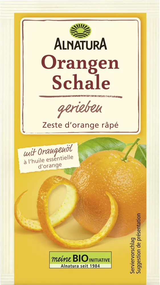 Orangenschale ger.