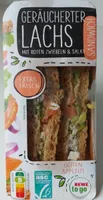 Geräucheter Lachs Sandwich