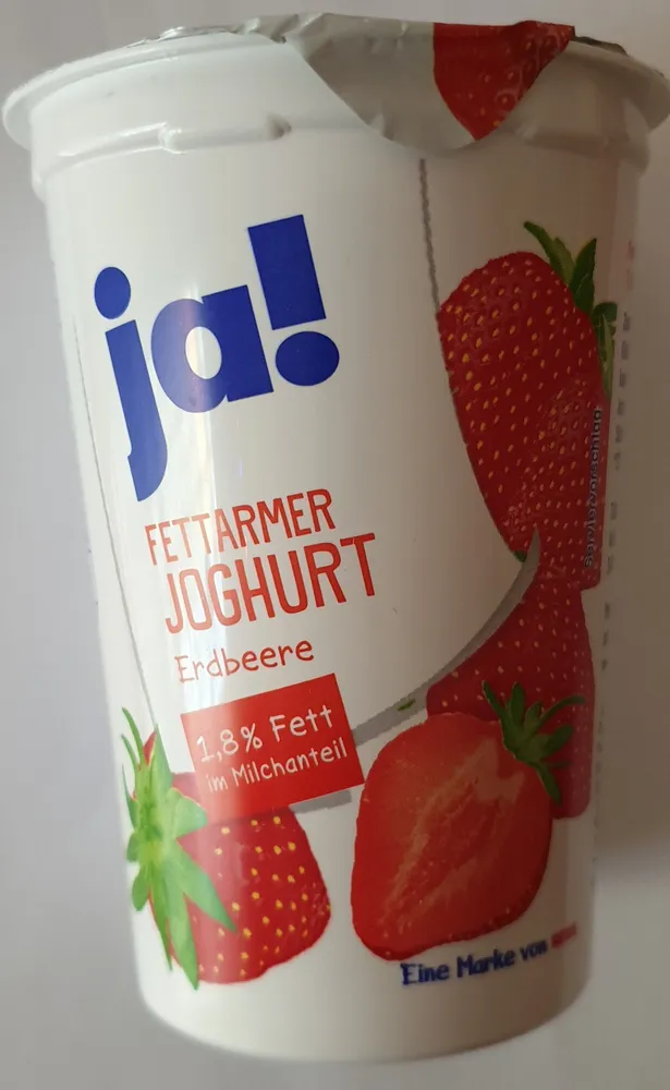 Fettarmer Joghurt Erbeere, 1,8% Fett im Milchanteil
