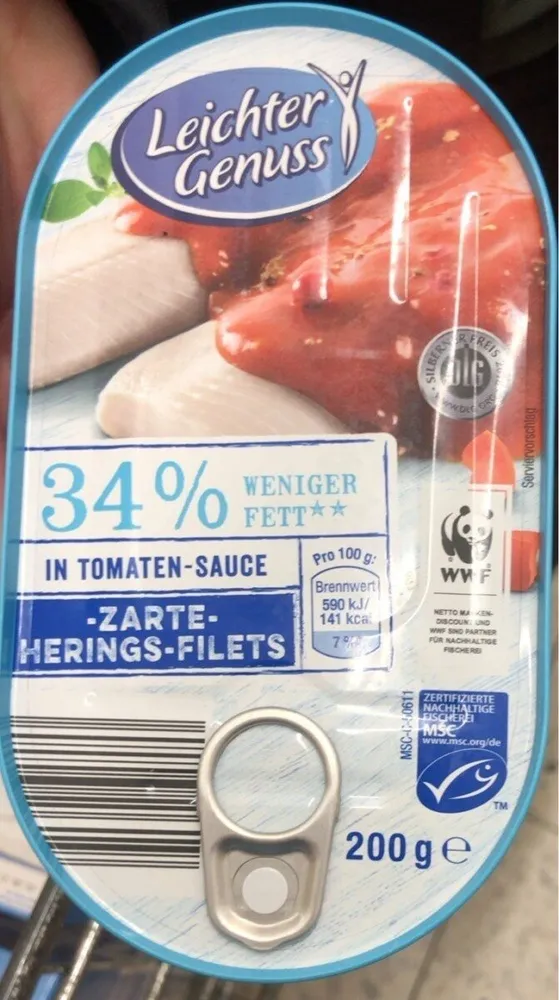 Zarte herings filet