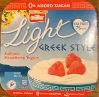 Light Greek style Strawberry yogurt