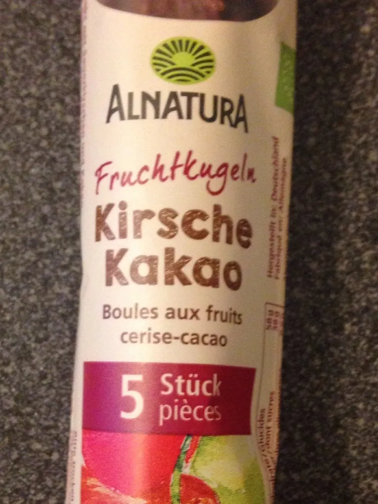 Fruchtkugeln Kirsche Kakao
