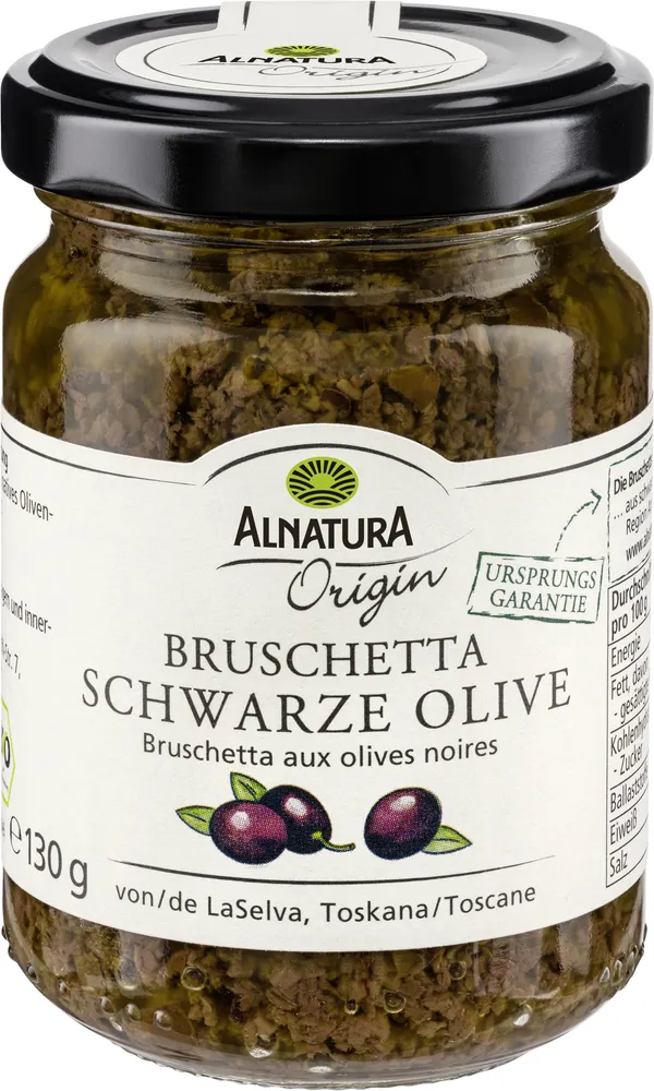 Bruschetta Schwarze Olive
