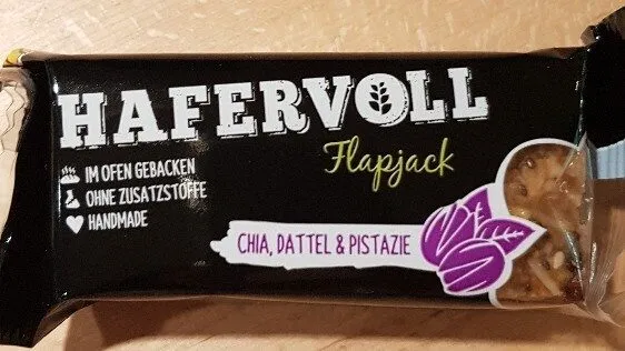 Hafervoll Flapjack - Chia, Dattel & Pistazie
